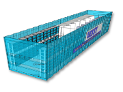 Container des LESSY-Batteriespeichers
